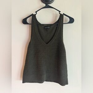 Banana Republic Women's Dark Green Knit Tank Top